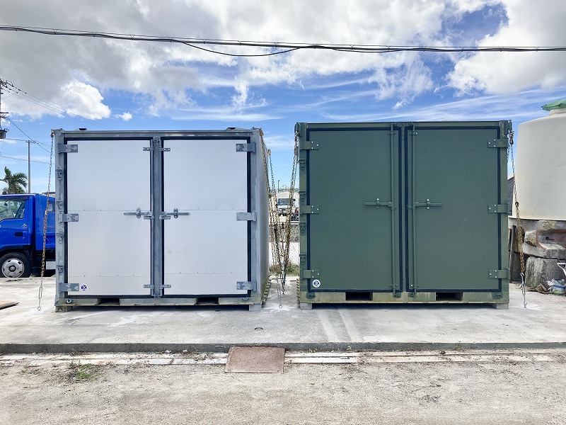 沖縄市　アルミコンテナ2棟【中古】の画像