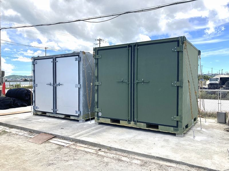 沖縄市　アルミコンテナ2棟【中古】の画像